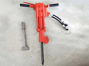 How a handheld hydraulic breaker works for road and waterworks